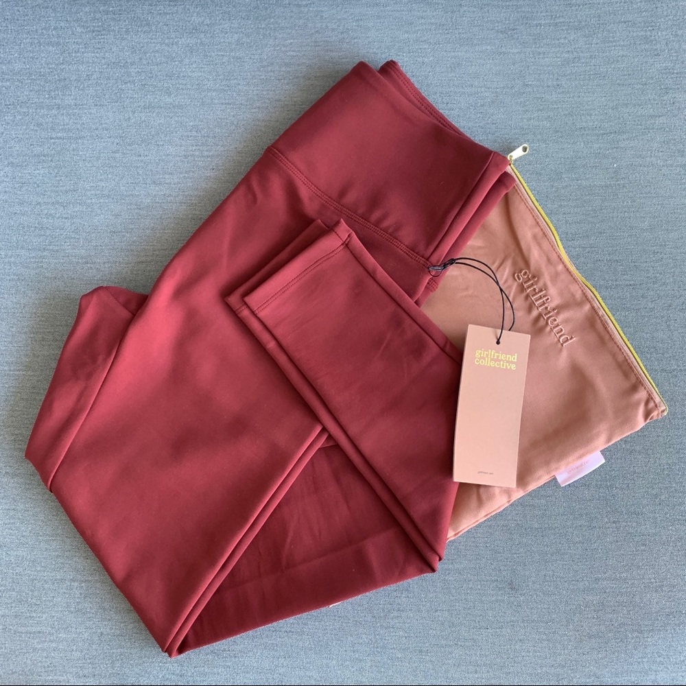 GIRLFRIEND COLLECTIVE Luxe Legging in Bordeaux